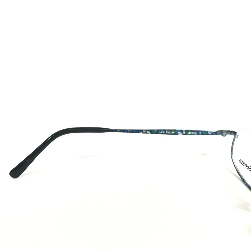 Vintage Jonathan Sceats Eyeglasses Frames 975 J51 GREEN Prince Nez 52-20-140
